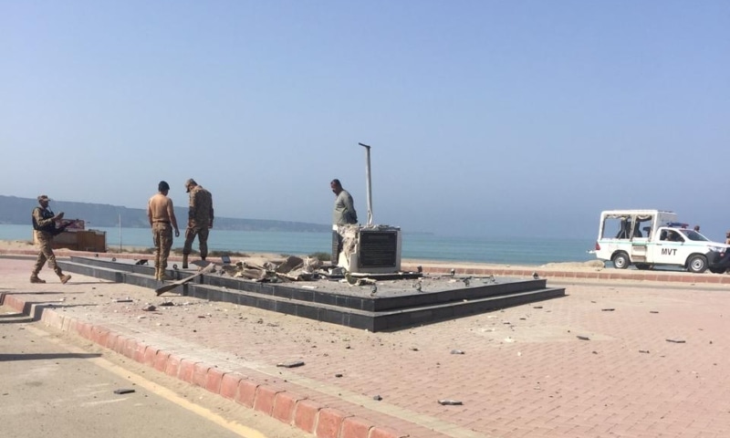 Quaid's statue damages in Gwadar