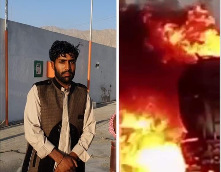 Despite flames smoke Quetta driver saved lives by driving burning tanker