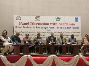 Quetta: Academia plays crucial role in promotion of peace and tolerance