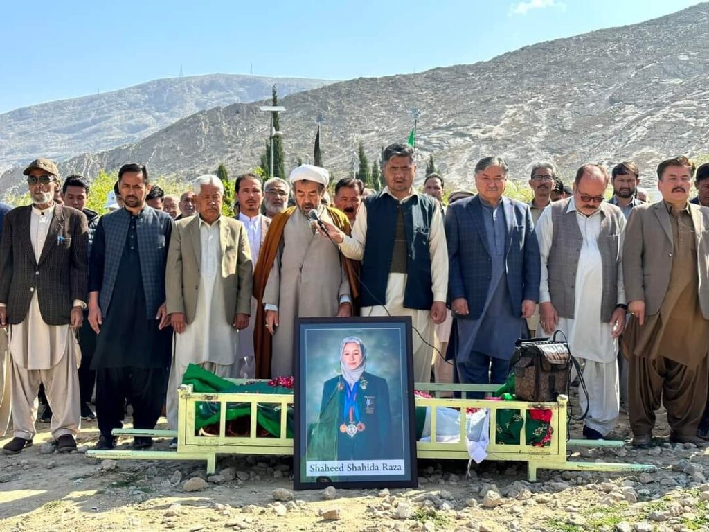 Shahida Raza Pakistan hockey player buried in Quetta Marriabad